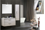 composizione bagno maiori da 90 cm - Edil Casa | Arredo bagno Termoarredi, Design di interni
